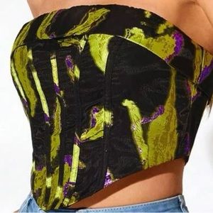 Graphic Print Tube Top